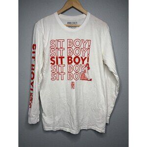 Inuyasha SIT BOY! Japanese Anime Manga Long Sleeve Cotton Shirt MEDIUM BOXLUNCH